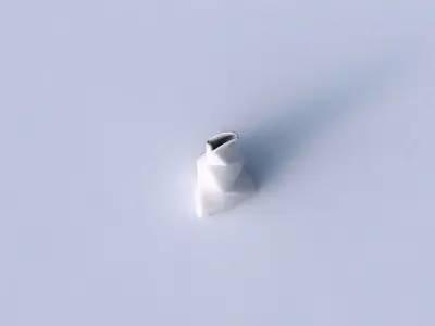 Vase twist grounded tipping triangle with horizontal sections 3D print model