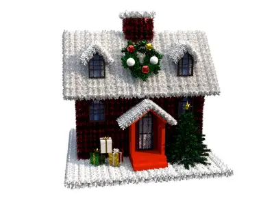 Christmas Decoration House 3D model