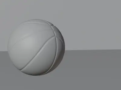 a Basketball Low-poly 3D model
