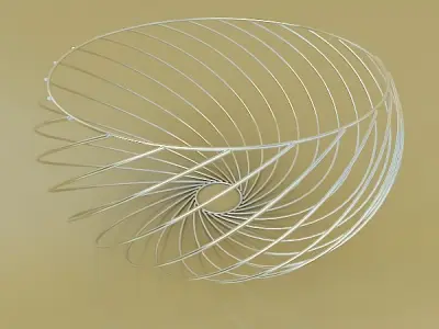 Oranges in Metal Wire Decorative Basket 3D model