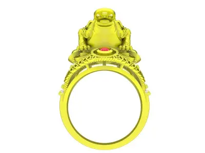 Luxury Pixiu Feng Shui Ring for Men 5368 3D print model