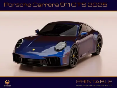 Porsche Carrera 911 GTS 2025 3D print model