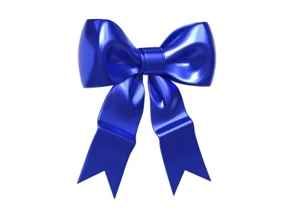 Christmas Bow Ribbon 31 Low-poly 3D model