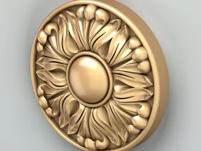 Round rosette 033 3D model