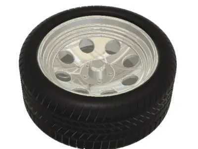 AR Baja Wheels with Tires and Brakes for 3D Printing 3D print model