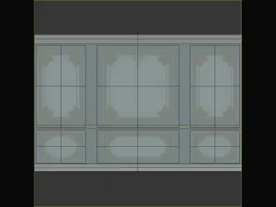 HQ Lowpoly Wall Molding - 2 Sets - 80 4K Maps  Low-poly 3D model