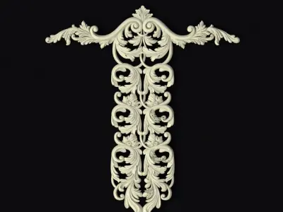 dekor ornament 3D model 12