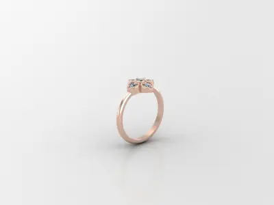 Solitaire Ring Version 1 SR28 3D model