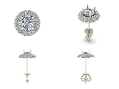 Earrings bi 15 3D print model