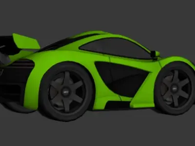 cartoon car vehicle 3d game ready model Low-poly 3D model-009 Low-poly 3D model