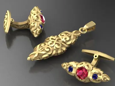 Headset with Patterns 3D print model