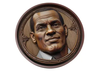 Rivaldo Footballer Medallion 3D print model