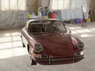 1968 Porsche 911 3D model