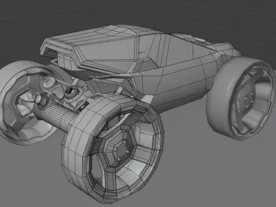 Futuristic Sci Fi Model Concept 3D model