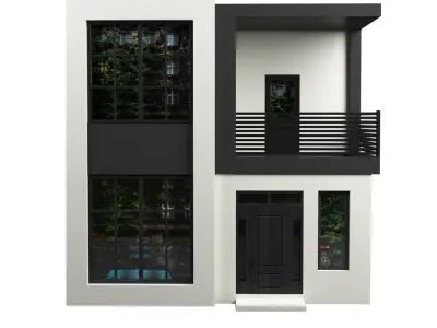 Modern House 3d model Free 3D model