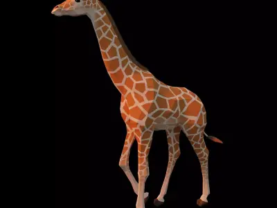 Low-poly Girrafe giraffe Low-poly 3D model