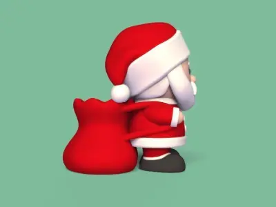 Santa Claus Pot 3D print model