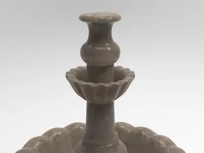 Grisham Fountain Low-poly 3D model