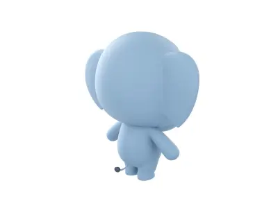 Character136 Rigged Elephant 3D model