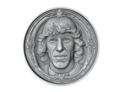 Carles Puyol Footballer Medallion 3D print model
