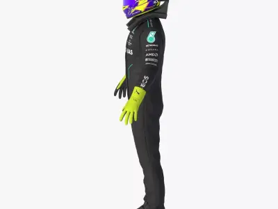 F1 Mercedes Suit 2024 3D model