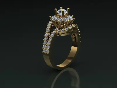 Ring girl  3D print model