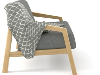 Single sofa single chair 3D model 3D model