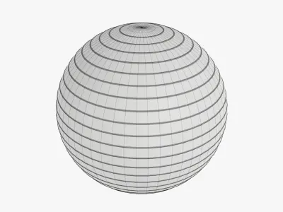 Fitness exercise ball 3D model