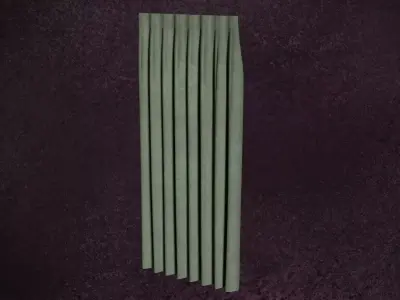 Deco Curtains Long Series C Long Single G3 N2  3D model