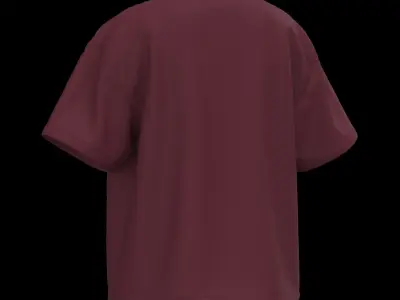 Kids male tshirt 3D model