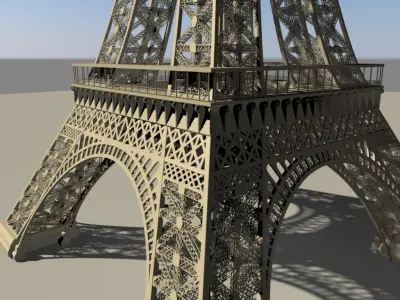 Eiffel tower 3D model