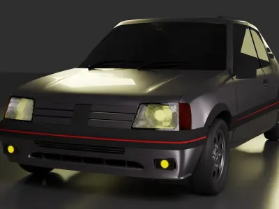 Peugeot 205 GTI  3D model