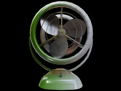 1950s Fan Low-poly 3D model