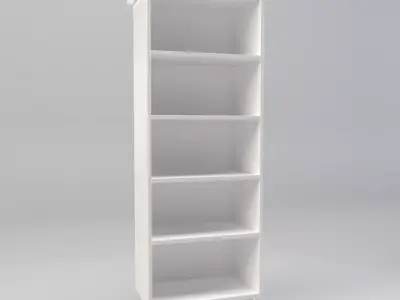 bookshelf - toy shelf - bookcase - shoe cabinet Low-poly 3D model