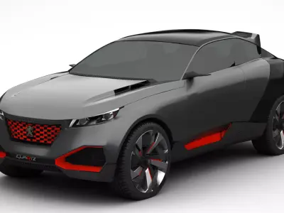 Peugeot Quartz Concept 2015 3D model