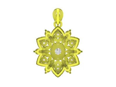 A7177 Luxury HongKong Diamond Pendant For Women 3D print model