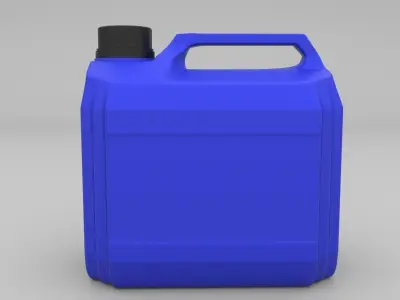 Plastic jerrycan Low-poly 3D model