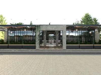 coffe shop restourant 3D model