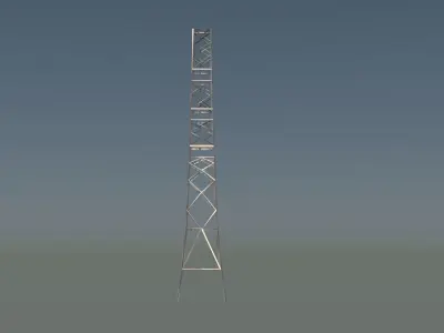 Pylon Tower Low-poly 3D model