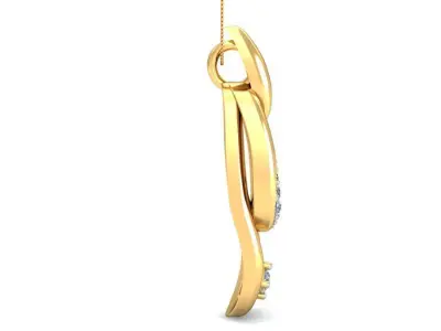 Solitaire Women Pendant 3dm STL OBJ FBX Renders Details 3D print model 69