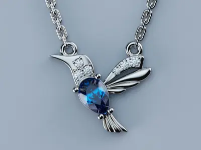 Pendant Bird  3D print model