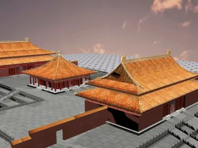 Chinese forbidden city  3D model