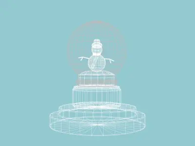Snow Globe Free low-poly 3D model