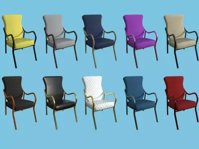 10 Armchair Collection - Furniture Interior Design 3D Model Pack