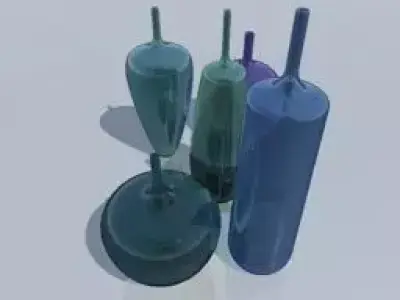 Glass vases Free 3D model buy