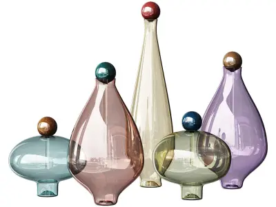 Glass Vase Low-poly 3D model