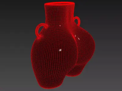 Female Body Vase 3D model 3D model