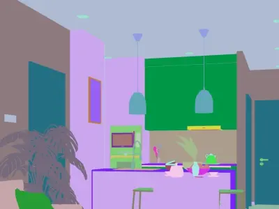 3D SketchUp Modelling and Enscape Scene Interior 3D model