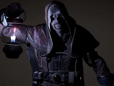 Undead Alchemist Low-poly 3D model