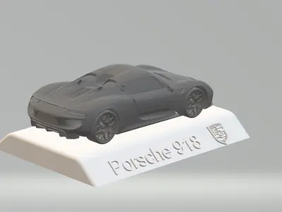 PORSCHE 918 CAR 3D PRINTING STL FILE 3D print model